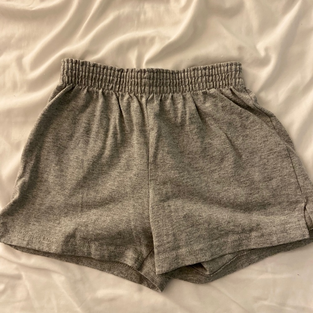 light grey soffe shorts!